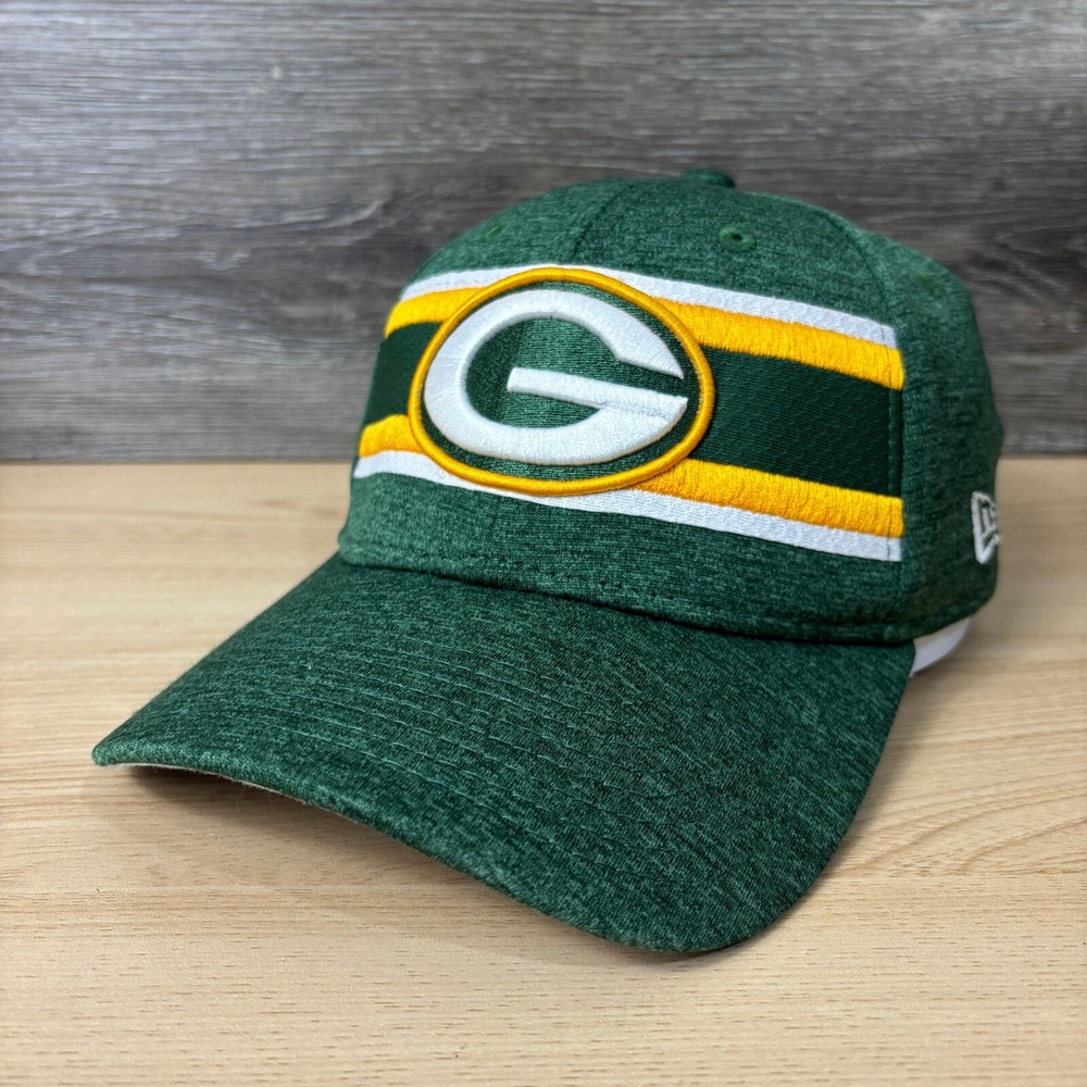 Green Bay Packers Hat Cap Fitted S/M Green NFL Football Performance New Era